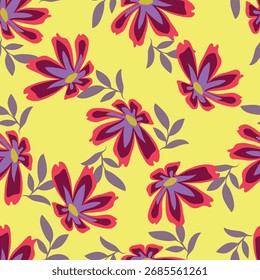 patrón de naturaleza floral abstracto sin fisuras Diseño