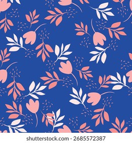seamless abstract floral nature pattern Design