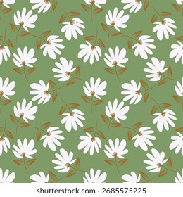 seamless abstract floral nature pattern Design