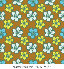 nahtloses abstraktes Blumenmuster Design