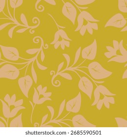 seamless abstract floral nature pattern Design