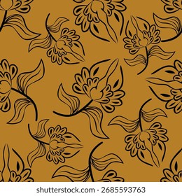 patrón de naturaleza floral abstracto sin fisuras Diseño