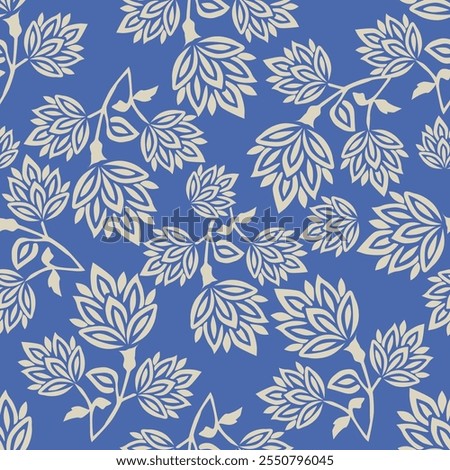 seamless abstract floral nature pattern Design