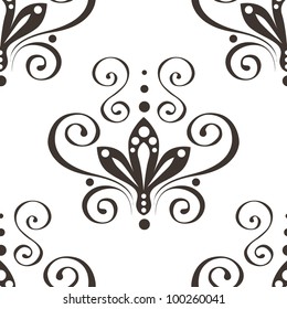 seamless abstract floral ornament. vector illustration
