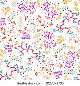Seamless abstract floral pattern