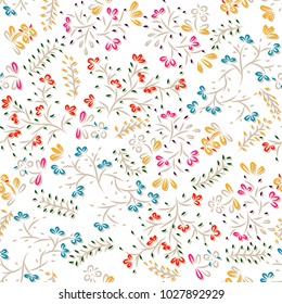 Seamless abstract floral pattern