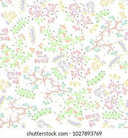 Seamless abstract floral pattern