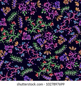Seamless abstract floral pattern