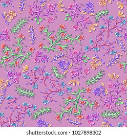 Seamless abstract floral pattern