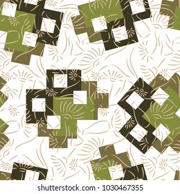 Seamless abstract floral pattern