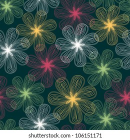 seamless abstract floral pattern
