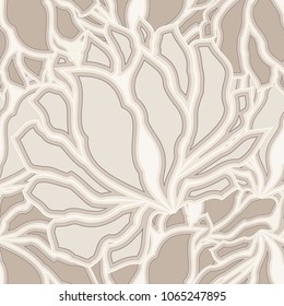 Seamless abstract floral pattern