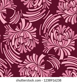 Seamless abstract floral pattern
