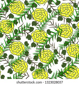 Seamless abstract floral pattern