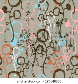 Seamless abstract floral pattern