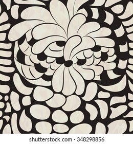 Seamless abstract floral pattern