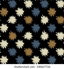 Seamless abstract floral pattern. 