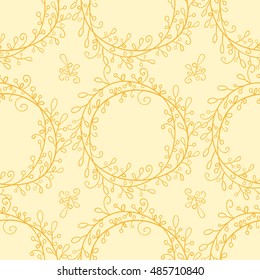 Seamless abstract floral pattern.