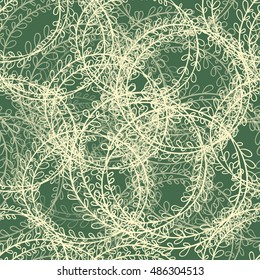 Seamless abstract floral pattern.