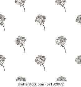 Seamless abstract floral pattern