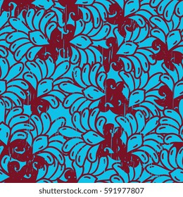 Seamless abstract floral pattern