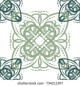 Seamless abstract floral pattern
