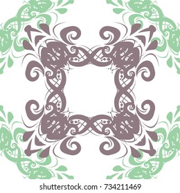 Seamless abstract floral pattern