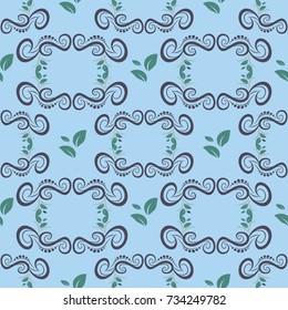 Seamless abstract floral pattern