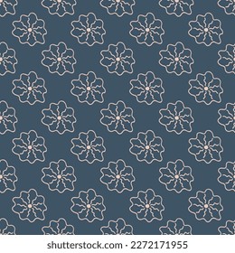 Seamless abstract floral pattern art