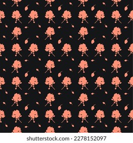 Seamless abstract floral pattern art. 
Begonia