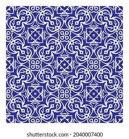 Seamless abstract floral pattern background. Geometric leaf ornament. Graphic modern pattern