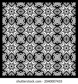 Nahtlos abstrakter floraler Musterhintergrund. Geometrisches Blattornament. Grafisches modernes Muster