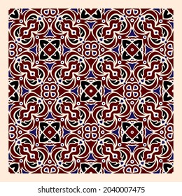 Fondo de patrón floral abstracto sin inconvenientes. Ornamento de hoja geométrica. Patrón gráfico moderno