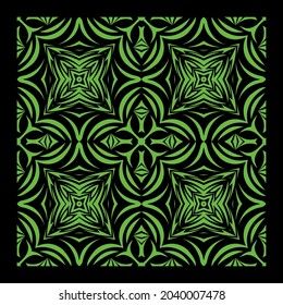 Seamless abstract floral pattern background. Geometric leaf ornament. Graphic modern pattern