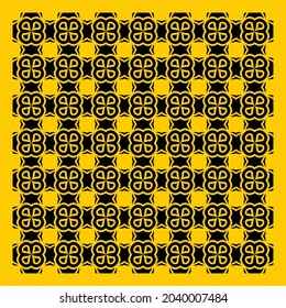 Seamless abstract floral pattern background. Geometric leaf ornament. Graphic modern pattern