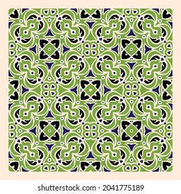 Seamless abstract floral pattern background. Geometric leaf ornament. Graphic modern pattern