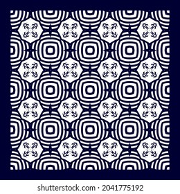 Seamless abstract floral pattern background. Geometric leaf ornament. Graphic modern pattern
