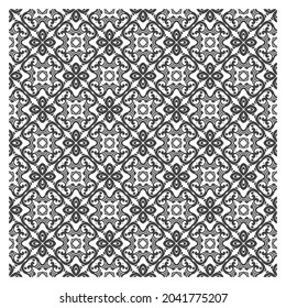 Seamless abstract floral pattern background. Geometric leaf ornament. Graphic modern pattern