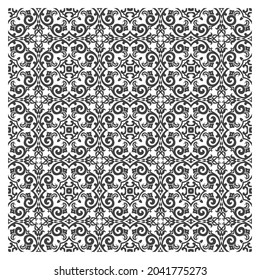 Fondo de patrón floral abstracto sin inconvenientes. Ornamento de hoja geométrica. Patrón gráfico moderno