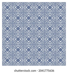 Seamless abstract floral pattern background. Geometric leaf ornament. Graphic modern pattern
