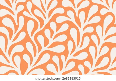 Fondo de patrón floral abstracto sin fisuras. Diseño decorativo botánico moderno para la tela, empaquetado, Fondo de pantalla