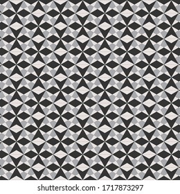 Seamless abstract floral pattern. Beige and white vector background. Geometric leaf ornament. Graphic modern pattern