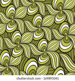 Seamless abstract floral pattern. It can be repeated or tiled without any visible seams
