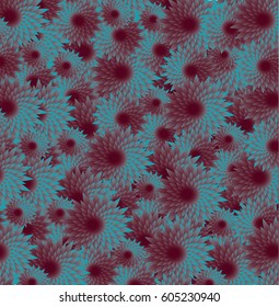 Seamless abstract floral pattern. color vector background. Ornament for wrapping, wallpaper, tiles