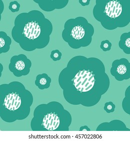 Seamless abstract floral pattern. Flowers texture. Seamless vector background. EPS10