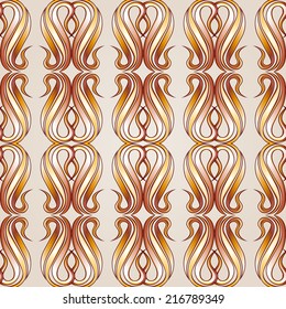 Seamless abstract floral pattern in the form of vertical vines