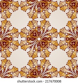 Seamless abstract floral pattern in the form of saturated mesh