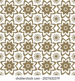 Patrón floral abstracto e impecable. Ornamento de hoja geométrica. Patrón gráfico moderno en tonos beige sobre fondo blanco.