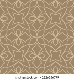 seamless abstract floral pattern, geometric leaf ornament