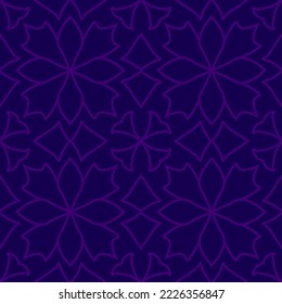 patrón floral abstracto, ornamento geométrico de hoja